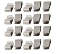 Écrou à roseau SOURCING MAP 20Pcs 21,4 mm x 12 mm Écrous en U à ressort en acier inoxydable argenté Meuble Industriel Fixation