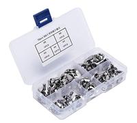 Écrou à Serrer à la Main, 50 écrous Papillon en Acier Inoxydable écrou à Oreilles à Serrer à la Main M3 M4 M5 M6 M8 Kit D'assortiment de Fixations, écrous à Rivets