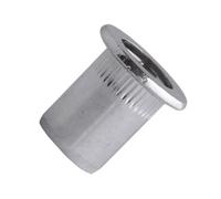 Scell-it Écrou cranté tête plate M6 – acier zingué, L.17,5 mm, Ø perç.9 mm – Boîte 200 – TCD0645