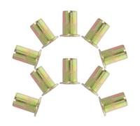 Écrou à Sertir M6 à Tête Plate Moletée, Insert Fileté Métrique | Acier au Carbone, Corps Moleté Demi-hexagonal, Connexion Stable pour Panneaux Plastiques et Matériaux Minces