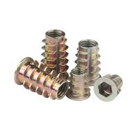 Écrou à tête hexagonale pour meubles, Écrous à tête hexagonale en bois, bride, entraînement hexagonal métallique M4-M10, 10 ou 20 pièces(M8x15mm (10pcs))