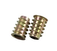 Écrou à tête hexagonale pour meubles, Écrous de meubles en alliage Zinc for tête d'entraînement hexagonale à bride bois M4-M10 50 pièces(M8x13)