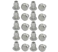Écrou à vis, M4 x 12 mm, alliage de zinc, rivet en T, écrou connexion, ton argent, 20 pièces
