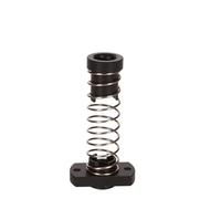 Écrou à vis sans fin, Écrous à vis T8, bride et arbre, plastique, laiton, pas 1-2 mm, pas 1-8 mm(Type C,Pitch 2mm Lead 2mm)