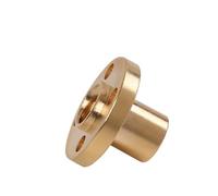 Écrou à vis sans fin, Écrous à vis T8, bride et arbre, plastique, laiton, pas 1-2 mm, pas 1-8 mm(Type F,Pitch 2mm Lead 8mm)