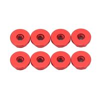 éCrou Anti-LâChe 1/24 M2, 8 PièCes, Doublure En Nylon à Bride En Alliage D'aluminium, éCrous Hexagonaux Anti-LâChe M2 Pour Axial Pour Scx24 Rouge
