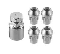 Ecrou Antivol,Boulon de Roue,Goujon de Roue 4 pcs 12x1.5mm Alliage Verrouillage de Roue de Roue à 60 degrés boulons de sécurité Conique avec des pièces de Rechange Auto Anti-Vols de Course