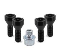Ecrou Antivol,Boulon de Roue,Goujon de Roue Boulons de roue, écrous de blocage Utilisation adaptée pour BMW Z4, Z3, M6, M5, M3, 650i, 535i, 528i, 525i, Mini Cooper (36136786419)