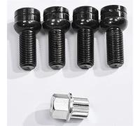 Ecrou Antivol,Goujon De Roue 5pcs 17mm Boulon À Vis Anti-vol Et Serrure Écrou Lug Content Utilisation Adaptée Pour VW Golf