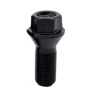 Ecrou Antivol,Goujon de Roue Lot de 4 boulons de roue en acier noir Utilisation adaptée pour BMW X1, X2, X3, X4, X5, X6, E70, E71(S)