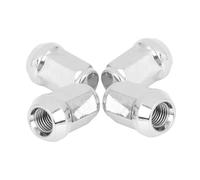 Ecrou Antivol,Goujon de Roue Lot De 4 Cache-écrous Roue Voiture, Vis Bombées, Cône Gland, Couvercle Tête Boulon Course, Écrous Antivol, Boulons M12/14 X 1,5 M12,25(Red)