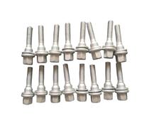 Ecrou Antivol,Goujon de Roue M12 X 1.25 Roue Longues Boulons Siège Plat Lave-linge Pneus Utilisation Adaptée for CITROEN Peugeot 301 3008 308 406 607(16 PCS)