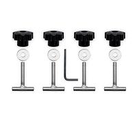 Ecrou Antivol,Goujon de Roue Vis de fixation Vis en acier inoxydable 50mm Rail de verrouillage T-Bolt avec prise Hexagon Utilisation adaptée pour Volkswagen Multivan Bus T5 / T6 de BJ 2003