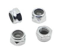 Écrou autobloquant en acier au carbone galvanisé Écrou hexagonal en nylon coulissant(M12 2pcs)