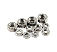 Écrou autobloquant pressé en acier inoxydable 304, 1/20X M2 M2.5 M3 M4 M5 M6 M8 M10, écrou à riveter de 0,8 à 3,2 mm(20pcs M2.5-2)