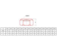 Ecrou autofreiné zingué classe 8.8 M10 boite de 200 - - ECRAUTOFR10