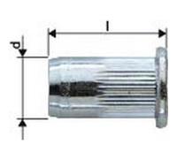 Ecrou aveugle acier galvanisé tête large M6x9x15,5 Gesipa (Par 1000) G