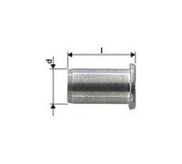 Ecrou aveugle alu standard tête plate M8x11x17,0 Gesipa (Par 1000)