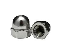 Écrou bombé M3 M4 M5 M6 M8 M10 M12 M14 M16 M18 304 Acier inoxydable Cuivre Couvercle décoratif Dôme Capuchon Écrous borgnes demi-cercle for boulon(304 Stainless Steel,M18 (3PCS))