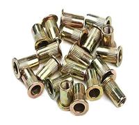 Écrou borgne à tête plate, Écrou À Tête Plate En Acier Au Carbone Zingué, Laiton M3 M4 M5 M6 M8 M10, Paquet De 10 Ou 20 Pièces