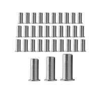 Écrou borgne à tête plate, Écrous À Rivets Tête Plate SUS304, 30 Pièces, Insert Fileté M4x17 M5x19 M6x23.5