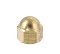Écrou borgne demi-cercle à capuchon hexagonal en laiton DIN1587 M3 M4 M5 M6 M8 M10 M12 M14 M16, 1/2/5/10/20/50 pièces(M10 (2pcs))