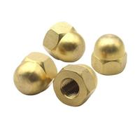 Écrou borgne demi-cercle décoratif en laiton, 1/2/5/10/25 pièces, M3/M4/M5/M6/M8/M10/M12/M14/M16/M18/M20(M18 (1pc))