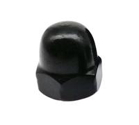 Écrou borgne DIN1587 M3 M4 M5 M6 M8 M10 M12 304 Acier inoxydable Surface Noir Hex Acorn Ca(1pc M12)