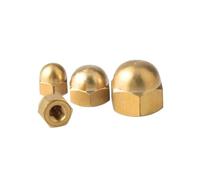 Écrou borgne Écrou borgne en acier inoxydable M3-M12, laiton, noir carbone(Brass,M5-10pcs)
