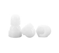 Écrou borgne Écrous à gland en nylon, capuchon à tête ronde hexagonale en plastique noir et blanc for boulons à vis 2 à 35 pièces(C,M8(25pcs))