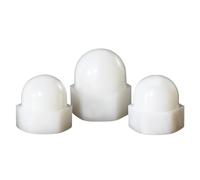 Écrou Borgne En Nylon Blanc, Écrou Borgne À Dôme En Plastique, Adapté Aux Projets De Construction Et De Décoration (M12 10Pcs)