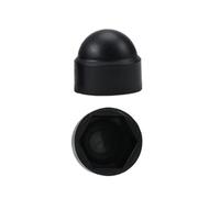 Écrou borgne en nylon Capuchons d'écrous hexagonaux en plastique PE | Bouchons de boulons à vis de décoration for l'extérieur des roues de voiture(BLACK,M5x8x10mm(20Pcs))