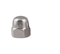 RKODRSMG Écrou borgne Hexagonal à Filetage Fin, 1/2 pièce, M10 x 1,25/M12 x 1,25 mm, en Acier Inoxydable 304 DIN 1587, écrou décoratif Hexagonal en Demi-Cercle, écrou dôme(M10x1.25mm(1pcs))