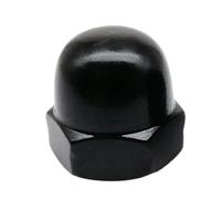 Écrou borgne hexagonal en acier inoxydable 304 A2-70, 1 à 50 pièces, M3, M4, M5, M6, M8, M10, M12, noir, couvercle décoratif, écrou semi-dôme(10pcs M3)
