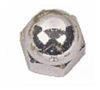 Ecrou borgne laiton Chromé - diamètre 4 mm - 25 pièces BOULVIS