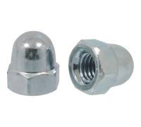 Ecrou borgne zingué blanc M6 DIN 1587 - boîte de 500 - KLIPPER - 26709.500