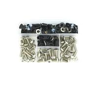 Écrou Boulon Fixations Clips De Fixation De Carénage De Moto pour Suzuki RGV 250 VJ22 1991 1992 1993 1994 1995-1998 Kit De Vis, Boulons Et Écrous De Pare-Brise vis carénage Moto(Argent)