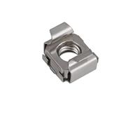 Écrou cage à carte Écrous de Cage en acier inoxydable, Clip carré, écrou flottant, Cassette, boîtier élastique, carte for armoire serveur, support d'étagère(304 Stainless Steel,M6(10Pcs))