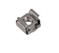 Écrou cage à carte Écrous de Cage en acier inoxydable, Clip carré, écrou flottant, Cassette, boîtier élastique, carte for armoire serveur, support d'étagère(201 Stainless Steel,M5(10Pcs))