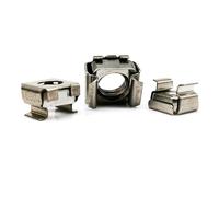 Écrou cage flottant à clip carré en acier inoxydable A2-70 304, 1/2/5/10 pièces, M4 M5 M6 M8 M10 M12, for montage en rack d'armoire de serveur(10pcs M6)