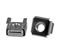 StarTech.com Écrou cage M6 - Pack de 100 - Écrous cage M6 de montage pour rack et armoire serveur - Argent - Écrous à cage