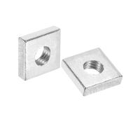 éCrou Carré Écrou carré mince M3 M4 M5 M6 M8, écrou à glissière en acier zingué/inox, rectangulaire(M3x8x2 20pcs)