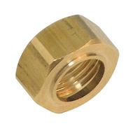ecrou collet battu en laiton - 15 x 21 - pour tube 12 mm - sachet de 2 pièces