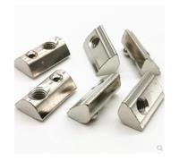 Écrou coulissant en T, Écrou à ressort demi-rond en T for profilés en aluminium 2020, 3030, 4040 et 4545(20-M6-20PCS)