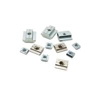 Écrou coulissant en T, écrous carrés M3 M4 M5 M6 for 2020 3030 4040 45 fentes, écrou coulissant en T for profilé en aluminium(4040-M4-20Pcs)