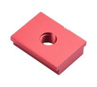 Écrou coulissant en T en alliage d'aluminium M6/M8 pour fixation de table de travail du bois, compatible avec scie à table, perceuse et table de fraisage, rouge/bleu (M8 rouge)