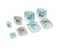 Écrou coulissant en T, Pack d'écrous carrés à rainure en T for imprimante 3D, extrusion d'aluminium 2020-4545, filetages M3-M10, à insertion directe(3030-M8 (20pcs))