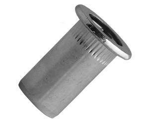 Ecrou cranté borgne tête plate acier zingué M8 L 26,5 mm 100 pièces SCELL-IT TCBD0830