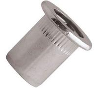 Écrou cranté Scellit tête plate inox A2 Noir G