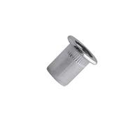 Ecrou cranté tête plate SCELL IT ØM4 acier zingué - L.13 mm - Øperç.7 mm - Boîte de 500 - TCD0530